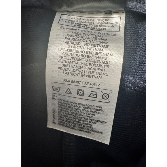 Adidas Pullon Navy White Stripe Size XS Women's Elastic Waist Draw String NWT - Picture 4 of 7